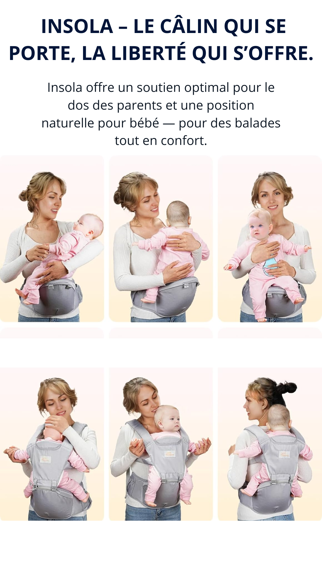 Porte Bébé Anti-Douleur Insola™